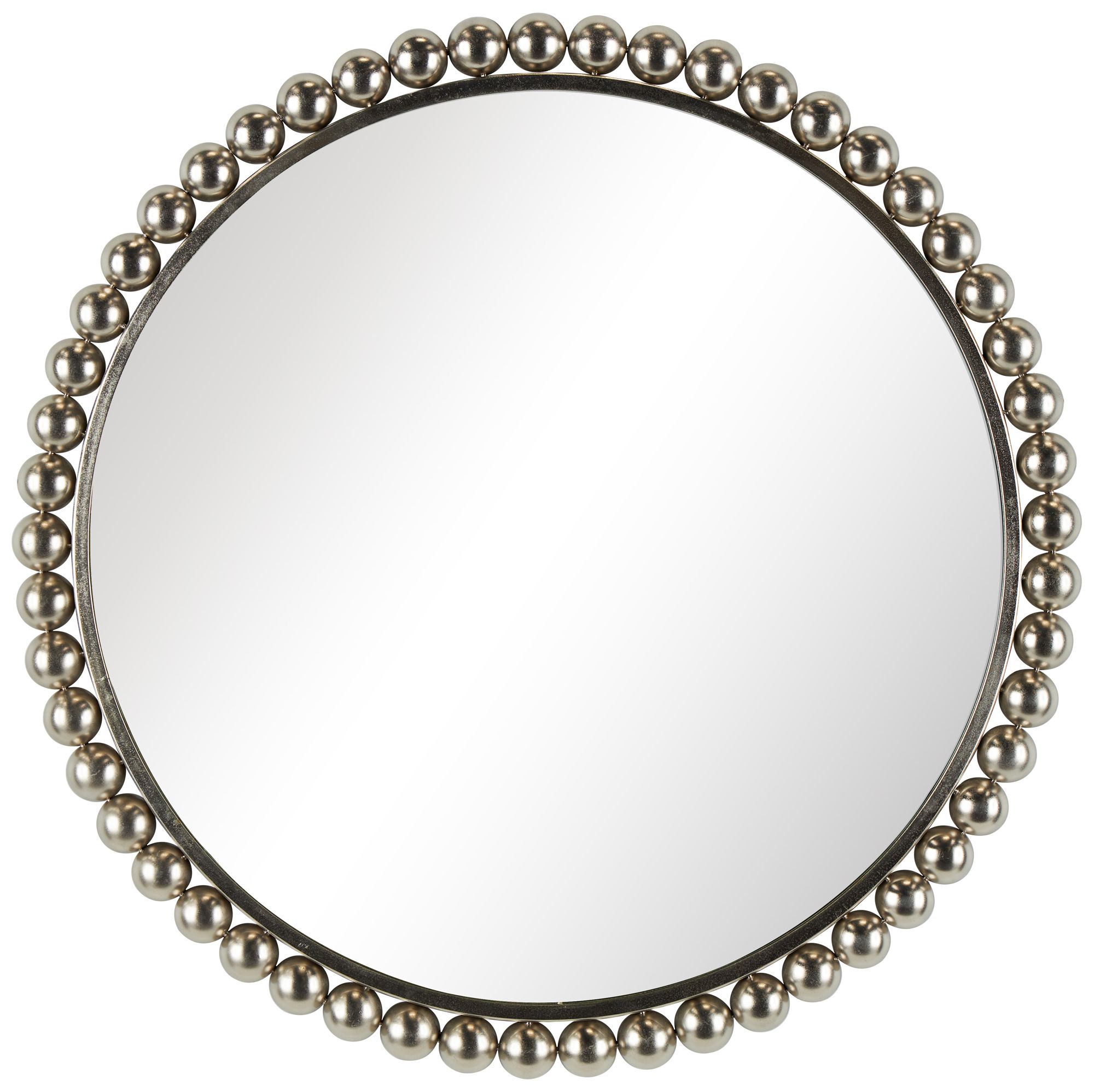Image 2 Silver Metal Modern Wall Mirror, 36" x 1" x 36"