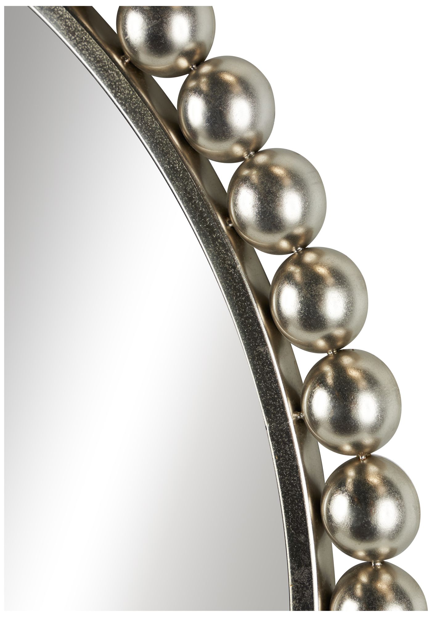 Image 4 Silver Metal Modern Wall Mirror, 36" x 1" x 36" more views