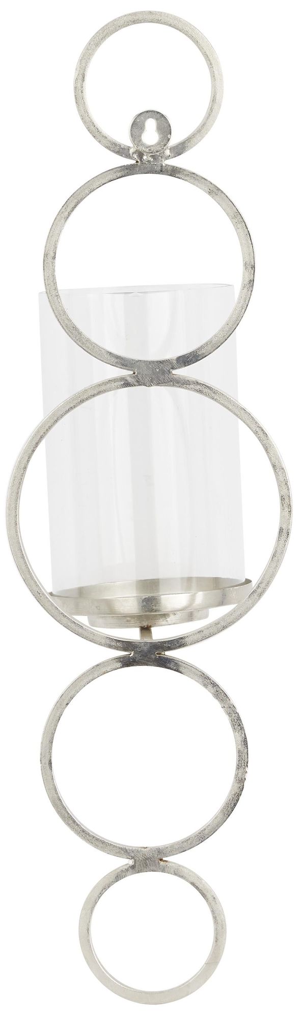 Image 4 Silver Metal Modern Wall Sconce, 7" x 7" x 25" more views
