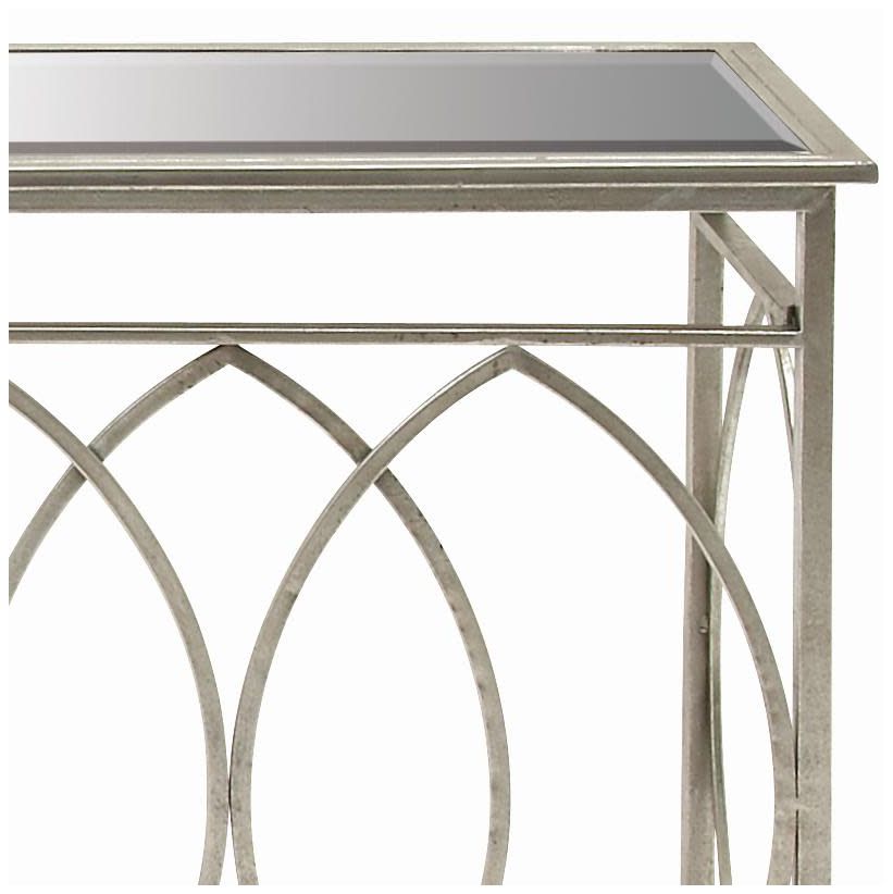 Image 2 Silver Metal Traditional Console Table, 54" x 16" x 32" more views