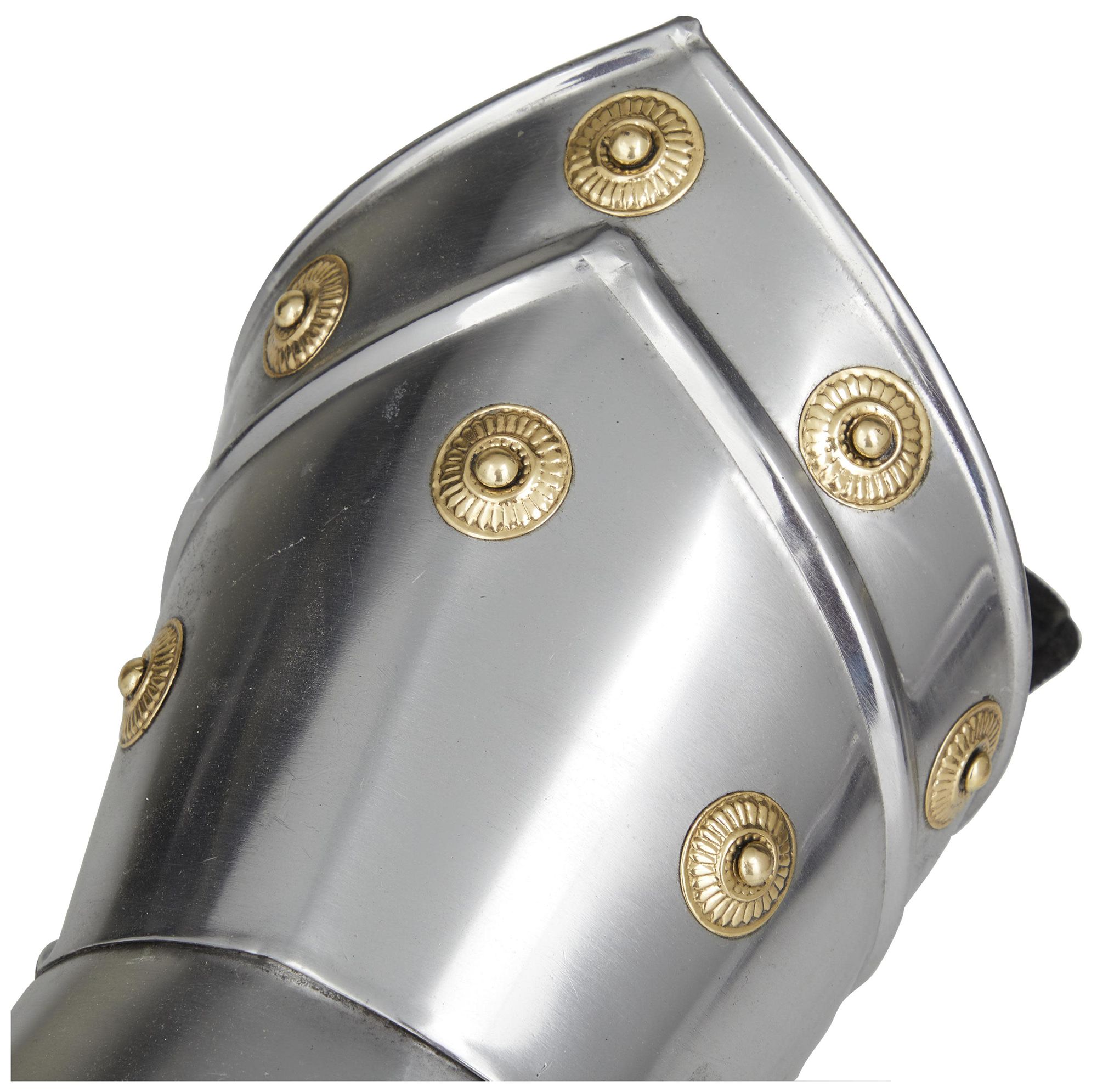 Image 4 Silver Metal Vintage Armor Gloves, S/2 14"W, 7"H more views