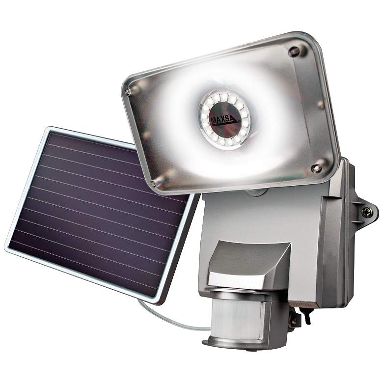 Image 2 Silver Motion-Activated Solar LED Security Light