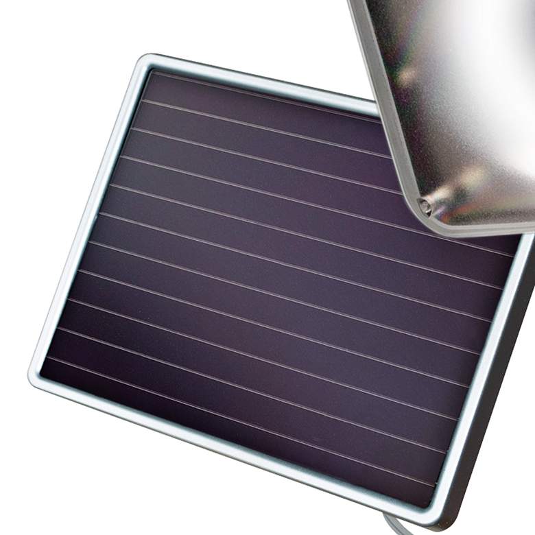 Silver Motion-Activated Solar LED Security Light more views
