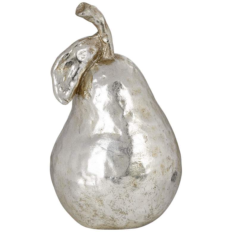 Image 1 Silver Pear 9 1/4 inch High Figurine