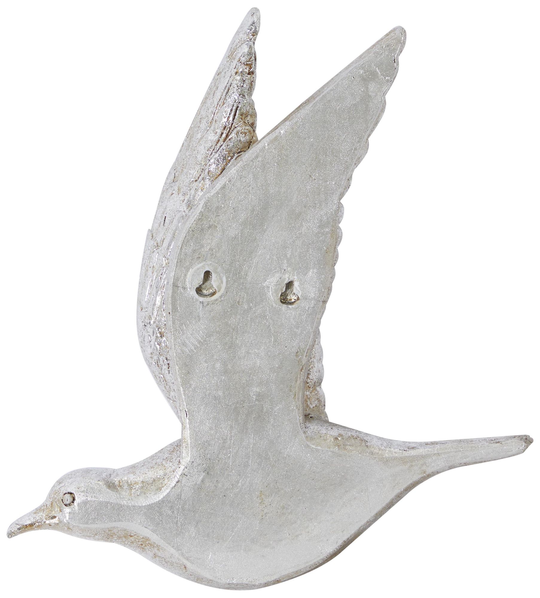 Image 5 Silver Polystone Coastal Wall Decor, S/3 10", 9", 9"H more views