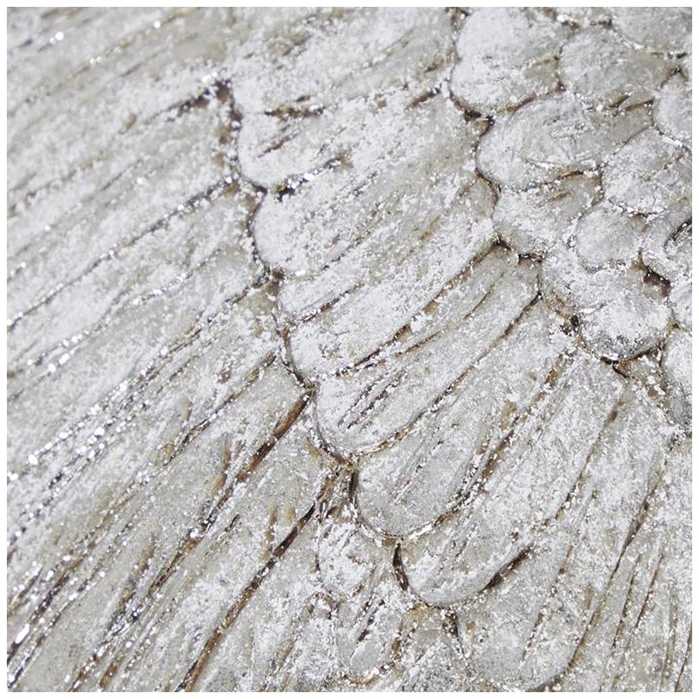 Silver Polystone Coastal Wall Decor, S/3 10", 9", 9"H