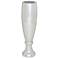 Silver Polystone Glam Vase, 9" x 9" x 33"