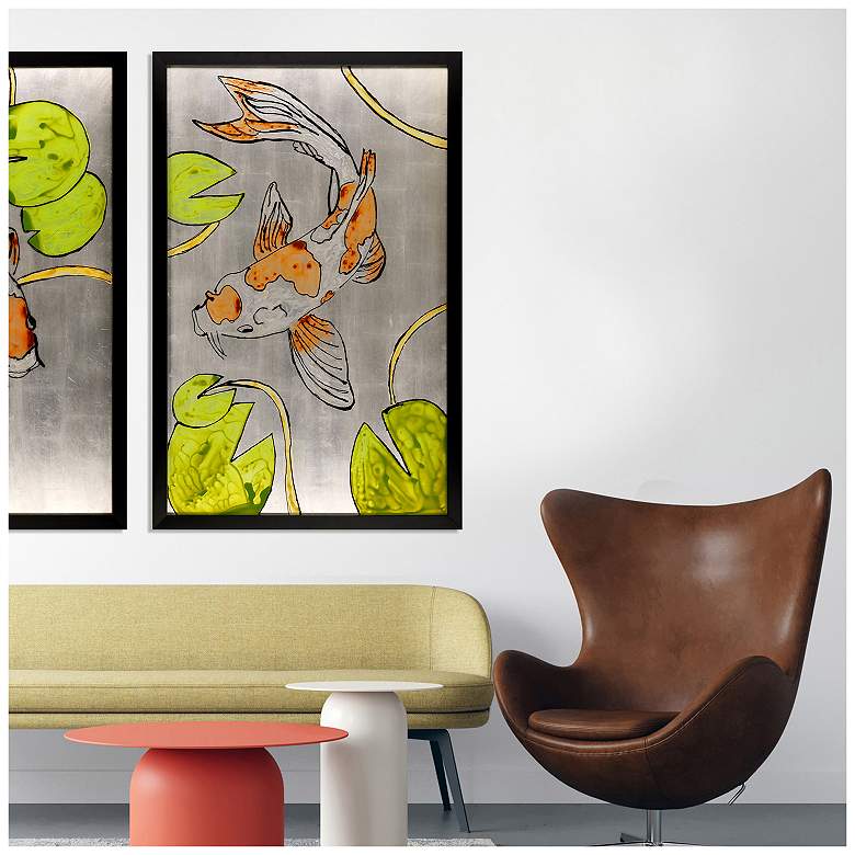 Image 4 Silver Pond I 32"W x 50"H Framed Art more views