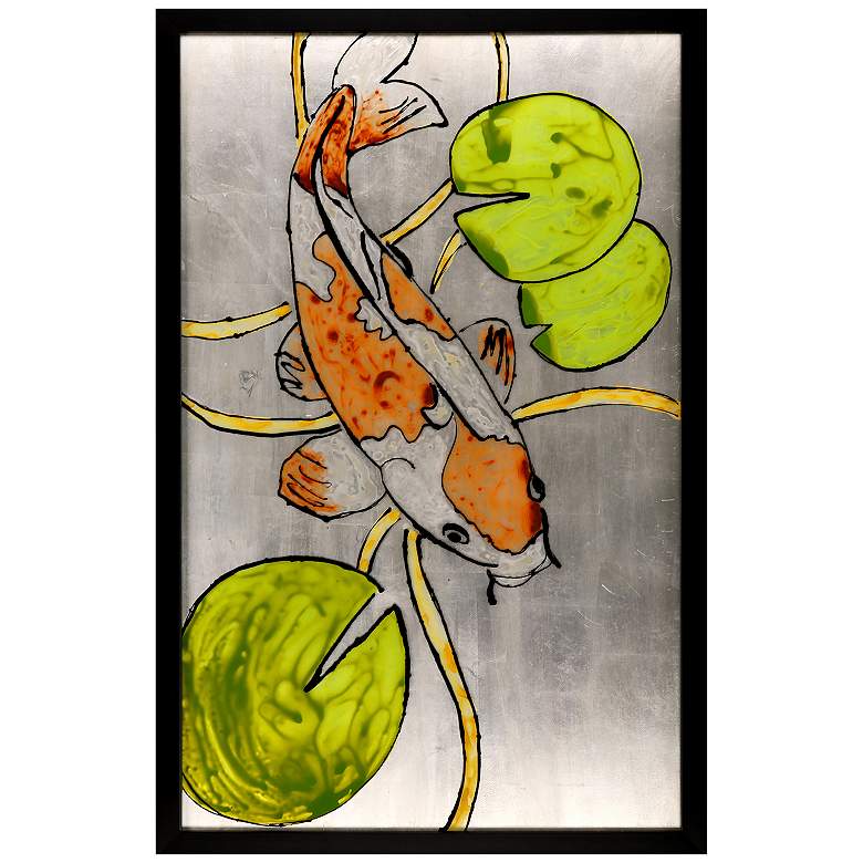 Image 1 Silver Pond II 32"W x 50"H Framed Art
