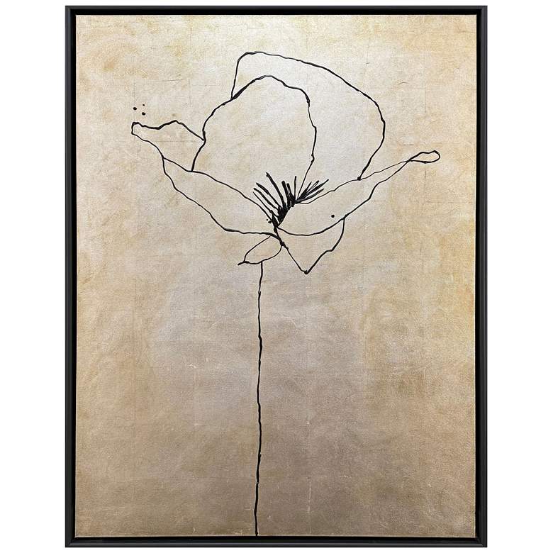 Image 1 Silver Poppies I 38"W x 50"H Canvas