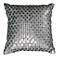 Silver Sequin 12" Square Decorative Throw Pillow