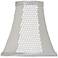 Silver Sequin Bell Lamp Shade 3x6x6 (Clip-On)