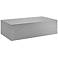 Silver Stainless Steel 54 1/2" Rectangular Coffee Table