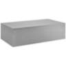 Silver Stainless Steel 54 1/2" Rectangular Coffee Table