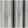 Silver Stainless Steel Metal Contemporary Vase, 14" x 4" x 12"