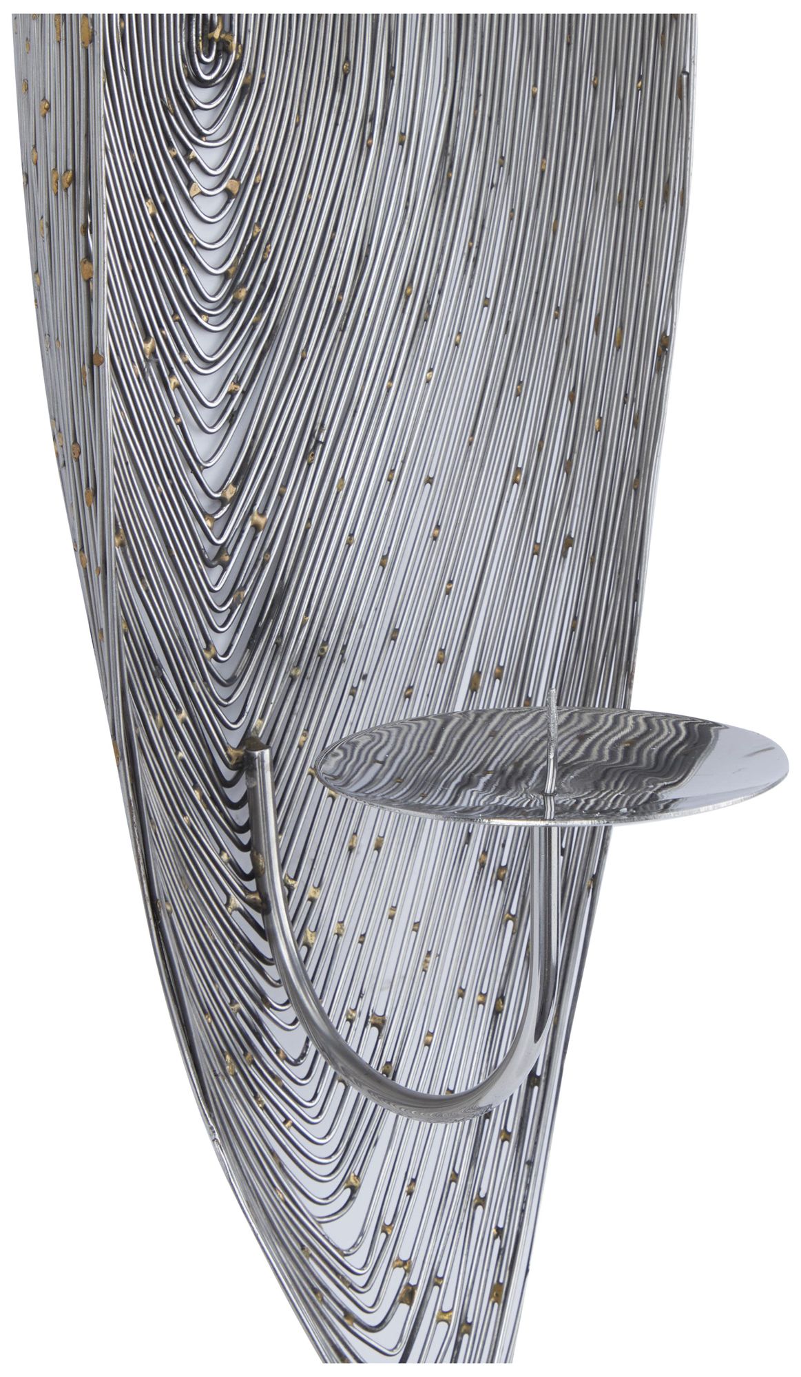 Image 4 Silver Stainless Steel Metal Contemporary Wall Sconce, 6" x 23" x 6" more views