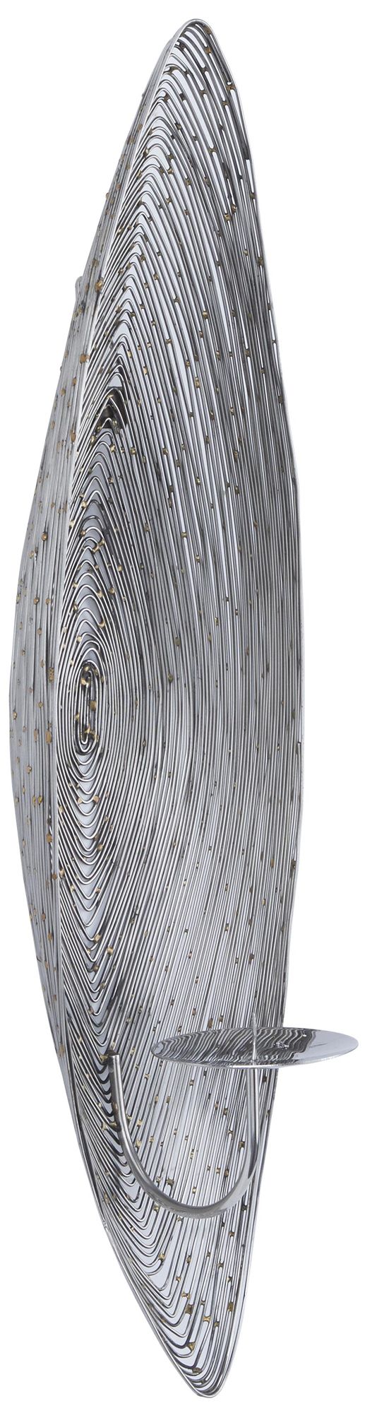 Image 6 Silver Stainless Steel Metal Contemporary Wall Sconce, 6" x 23" x 6" more views