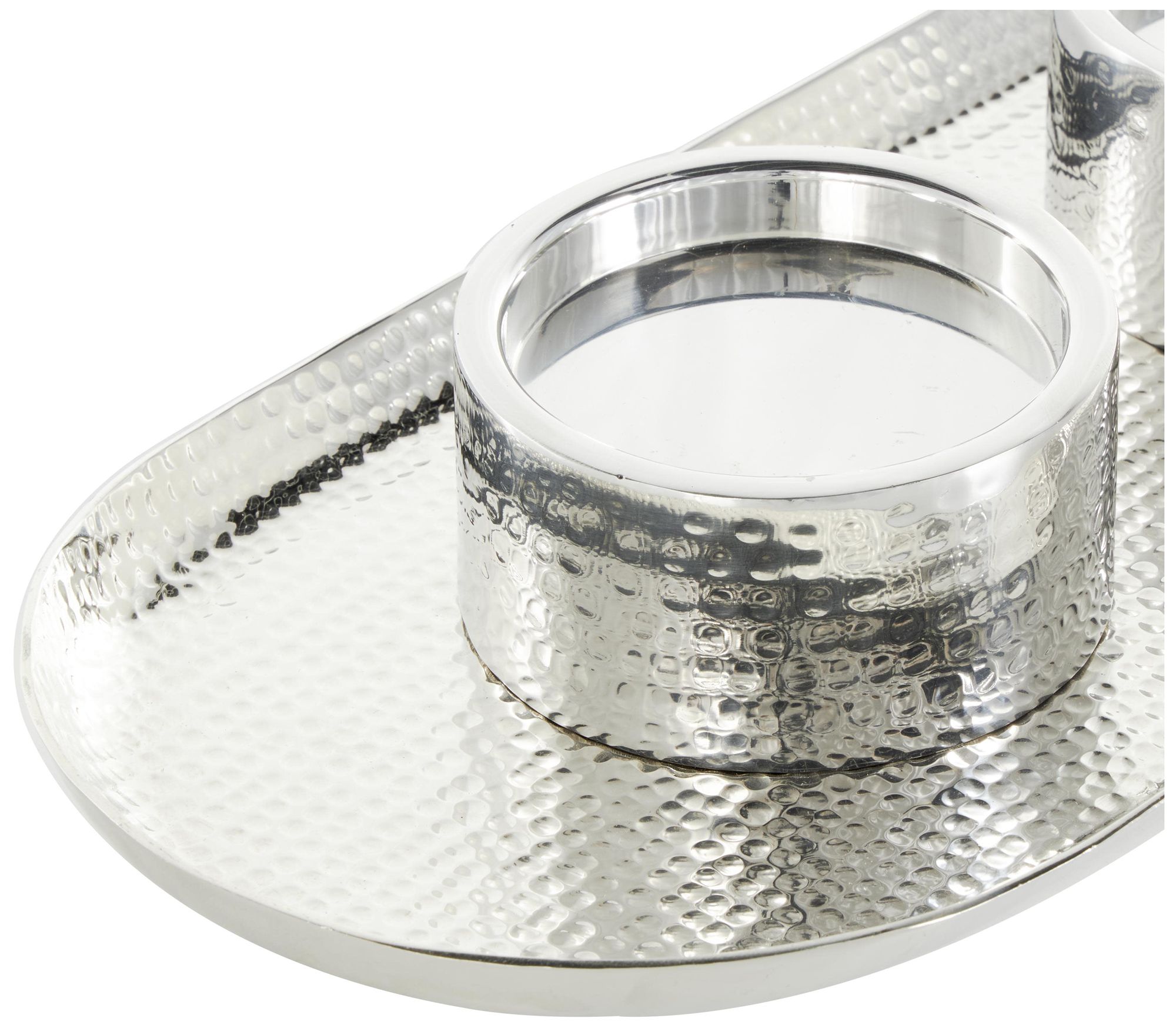 Image 4 Silver Stainless Steel Metal Glam Candle more views