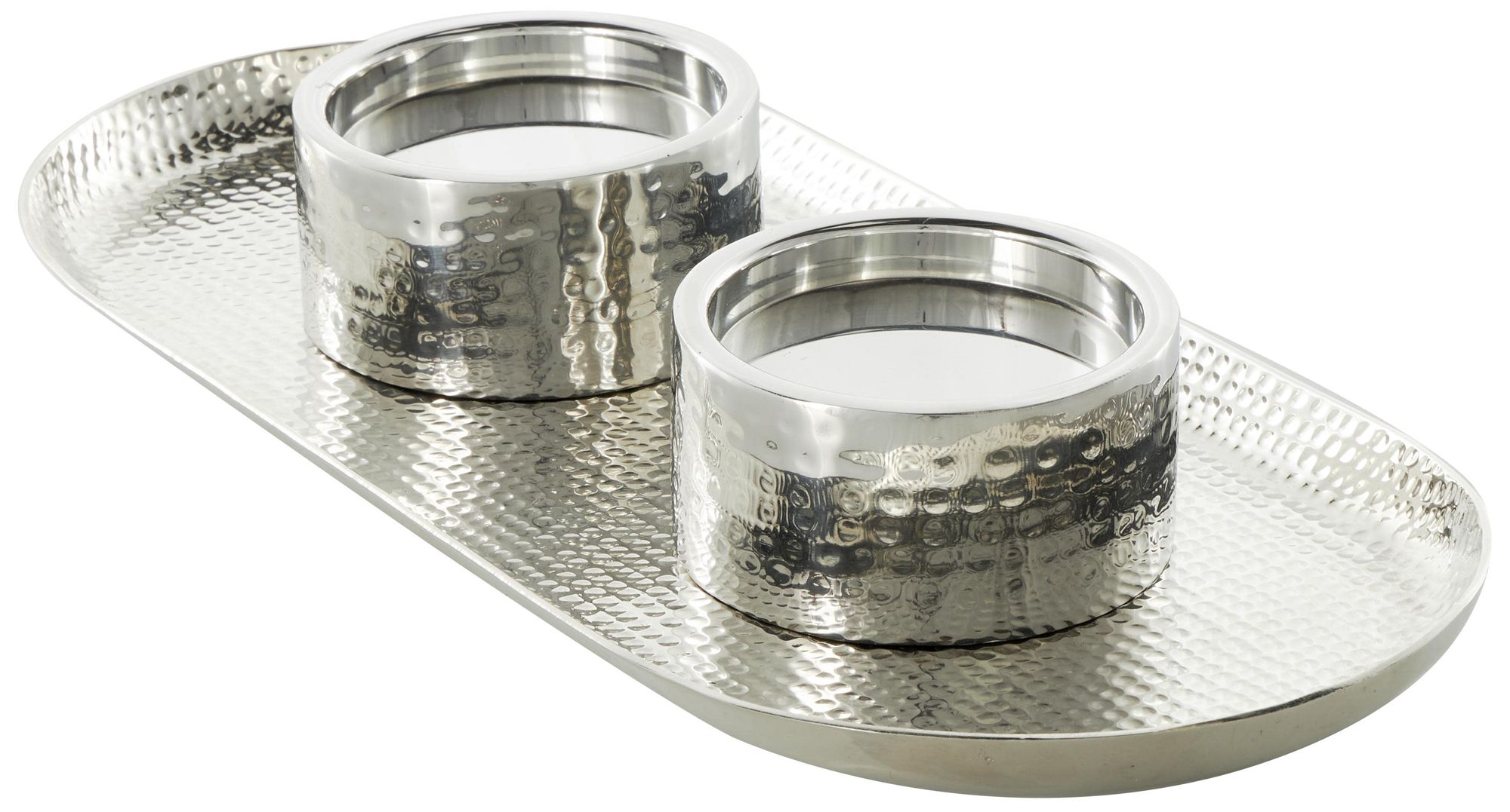 Image 6 Silver Stainless Steel Metal Glam Candle more views