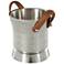 Silver Stainless Steel Metal Traditional Ice Bucket, 12" x 9" x 11"