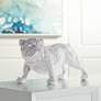 Silver Standing Bulldog 15 3/4" Wide Sculpture