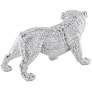 Silver Standing Bulldog 15 3/4" Wide Sculpture