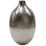 Silver Streak 14" Round Vase w/ Narrow Mouth