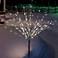 Silver Taped 39"H Decorative Bush w/ Warm White LED Lights