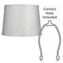 Silver Tapered Lamp Shade 13x15x11 (Spider)