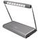Silver USB and Battery-Powered 8-LED Task Light