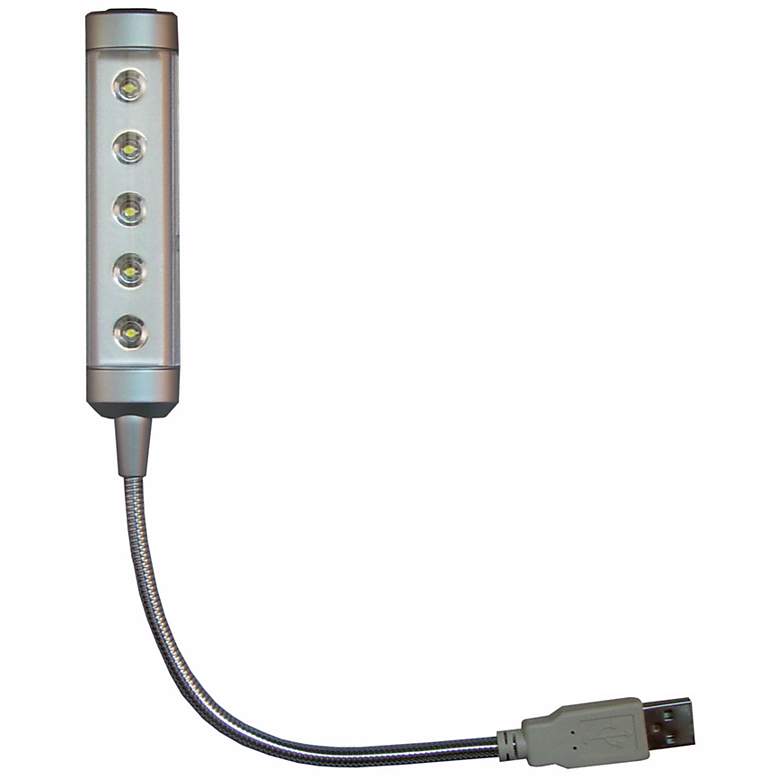 Image 1 Silver USB Powered LED Computer Light