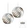 Silver Waves Brushed Nickel Double Multi Light Pendant