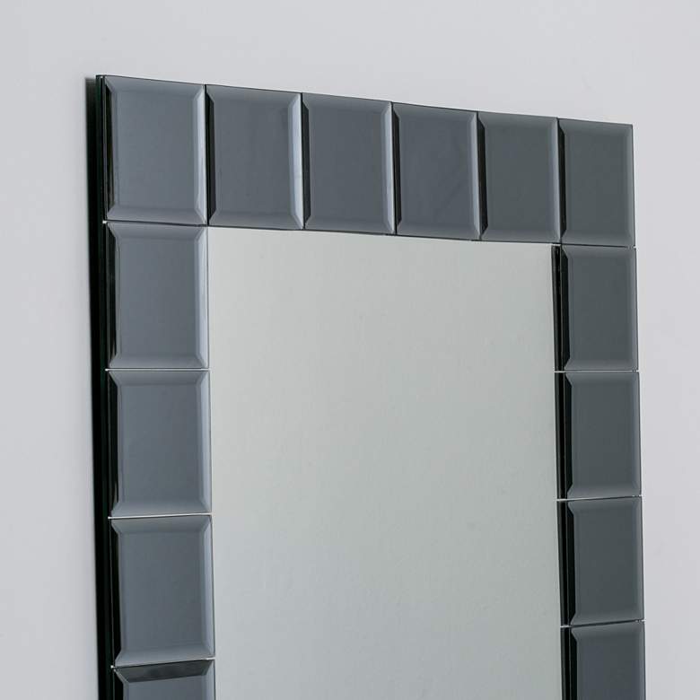 Image 3 SilverLake Gray 23 1/2 inch x 31 1/2 inch Frameless Wall Mirror more views