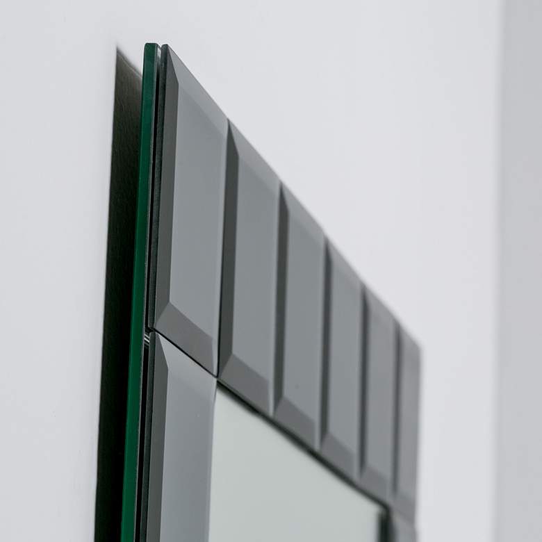 Image 5 SilverLake Gray 23 1/2 inch x 31 1/2 inch Frameless Wall Mirror more views