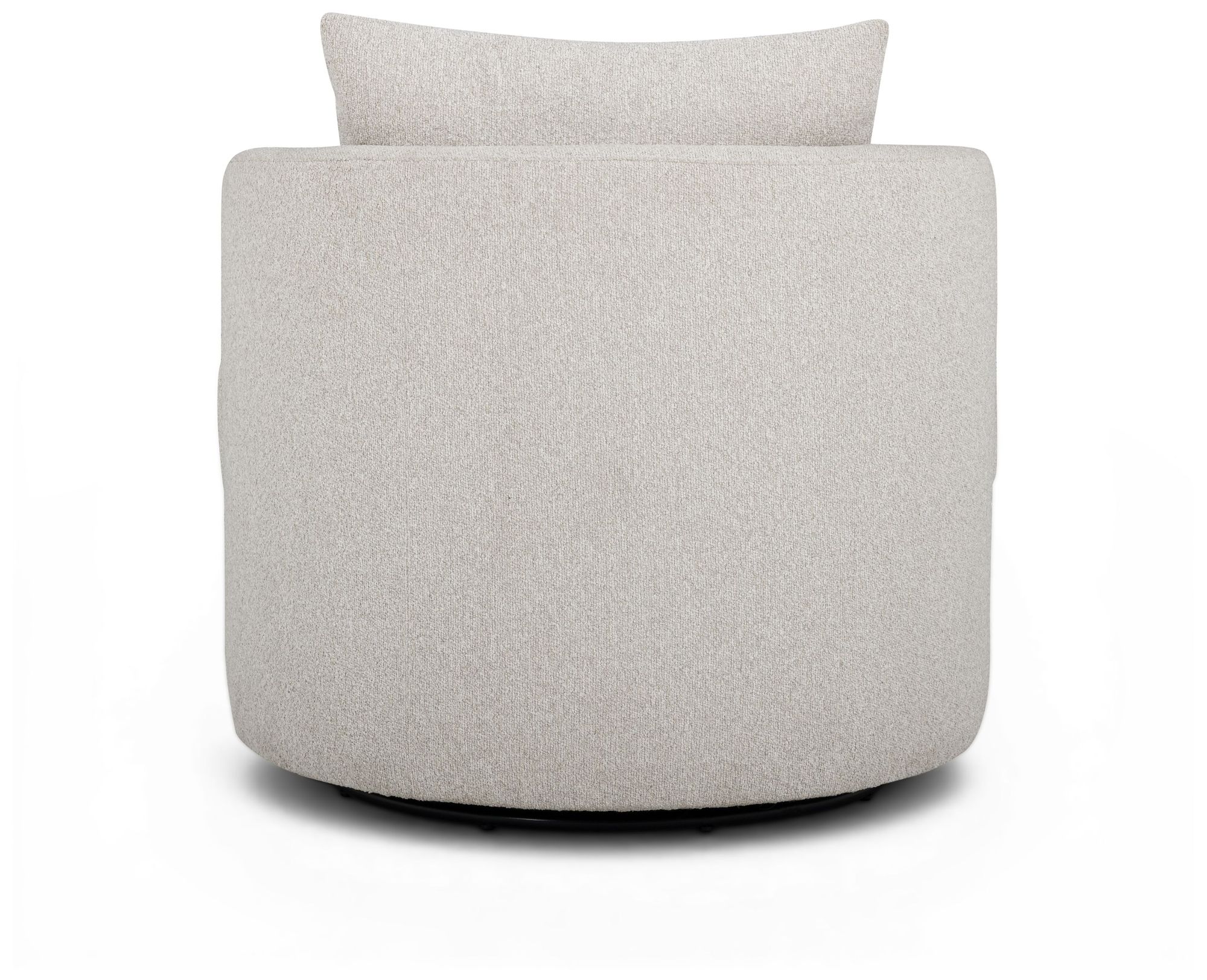 Image 6 Silvi Off-White Boucle Swivel Chair more views