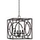 Silvia 16" Wide Bronze Entry Pendant Light