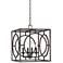 Silvia 16" Wide Bronze Entry Pendant Light