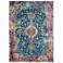Silvia SIL-02 Teal and Berry Rectangular Area Rug