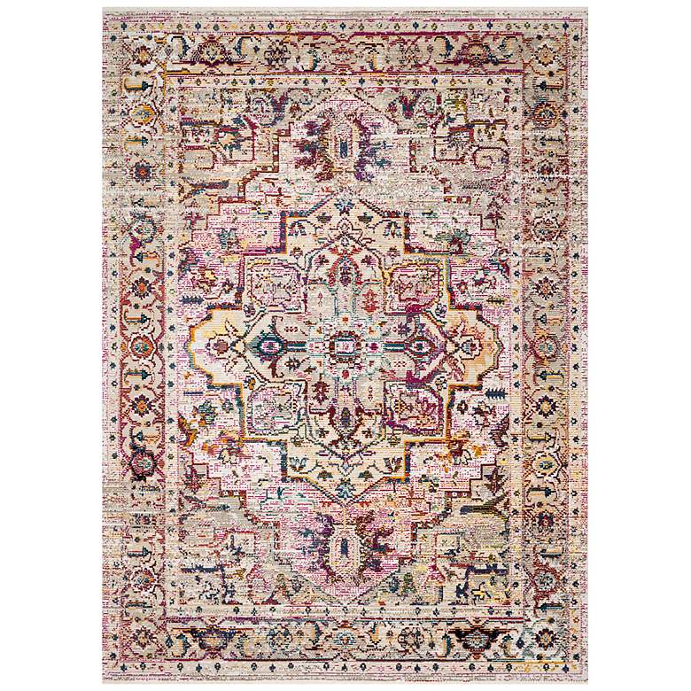 Image 1 Silvia SIL-03 5&#39;x7&#39;6 inch Multi Natural Rectangular Area Rug