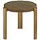 Simmons 21 1/2" Wide Brown Wood Round End Table