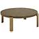 Simmons 40 1/4" Wide Brown Wood Round Coffee Table