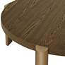 4_Simmons 40 1/4" Wide Brown Wood Round Coffee Table more views