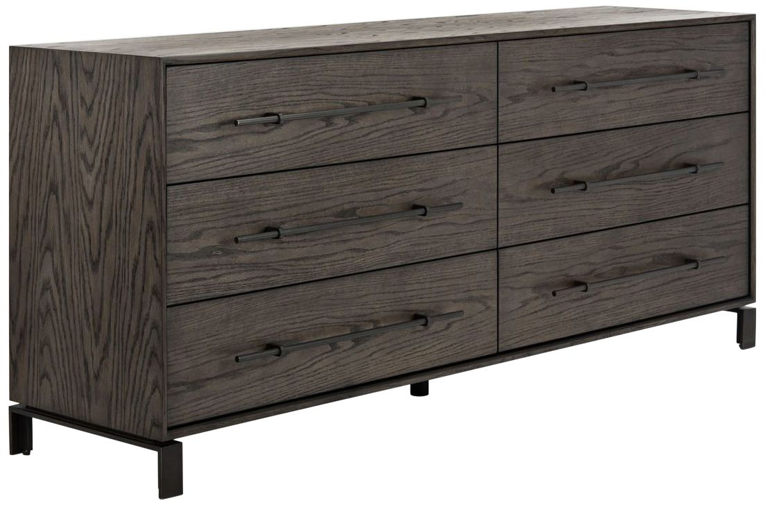 Simmons 70 3/4" Wide Dark Walnut 6-Drawer Wood Dresser - #85N14 | Lamps ...