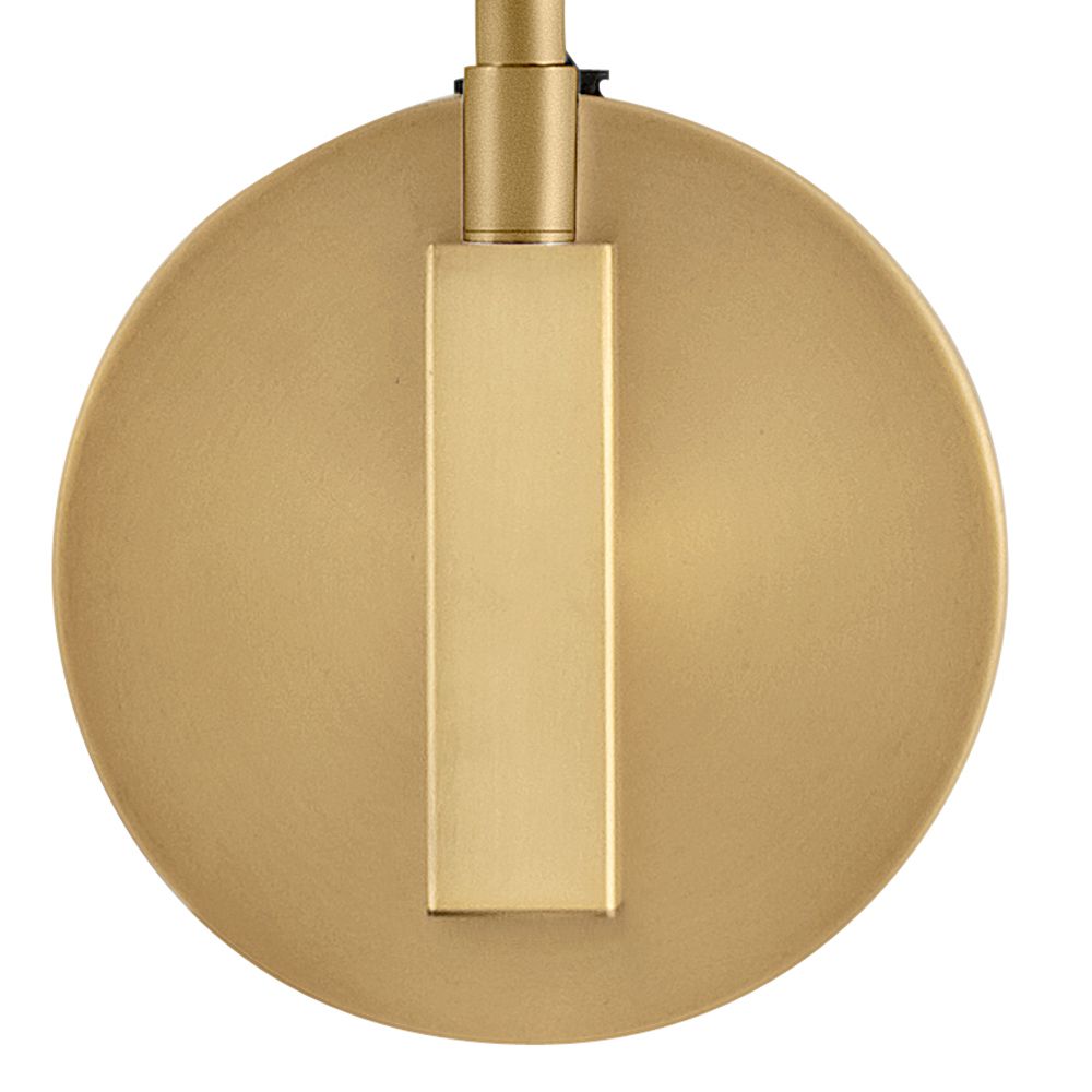 Simon 13 1/4" High Heritage Brass Plug-In Wall Sconce