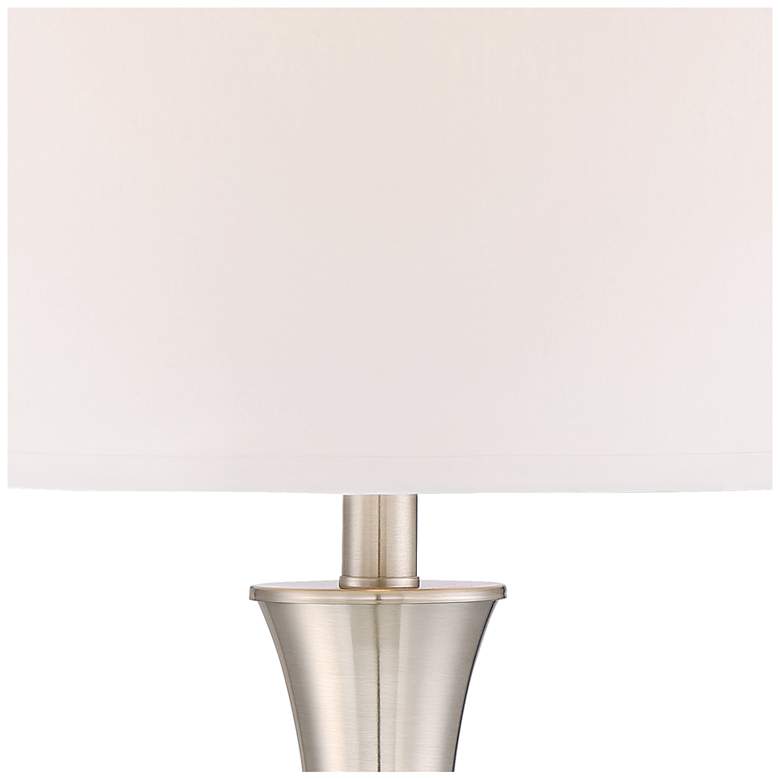 Image 4 Simon Brushed Nickel USB Table Lamps Set of 2 more views