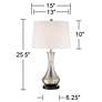 Video About the Simon Brushed Nickel USB Table Lamp Set of 2