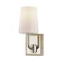 1_Simone 11 1/4"H Silver Leaf and Polished Nickel Wall Sconce
