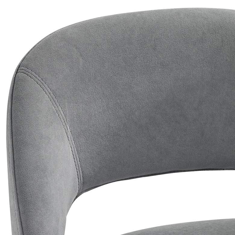 Image 5 Simone 31 1/2" Dark Gray Velvet Bar Stools Set of 2 more views