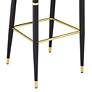 7_Simone 31 1/2" Dark Gray Velvet Bar Stools Set of 2 more views