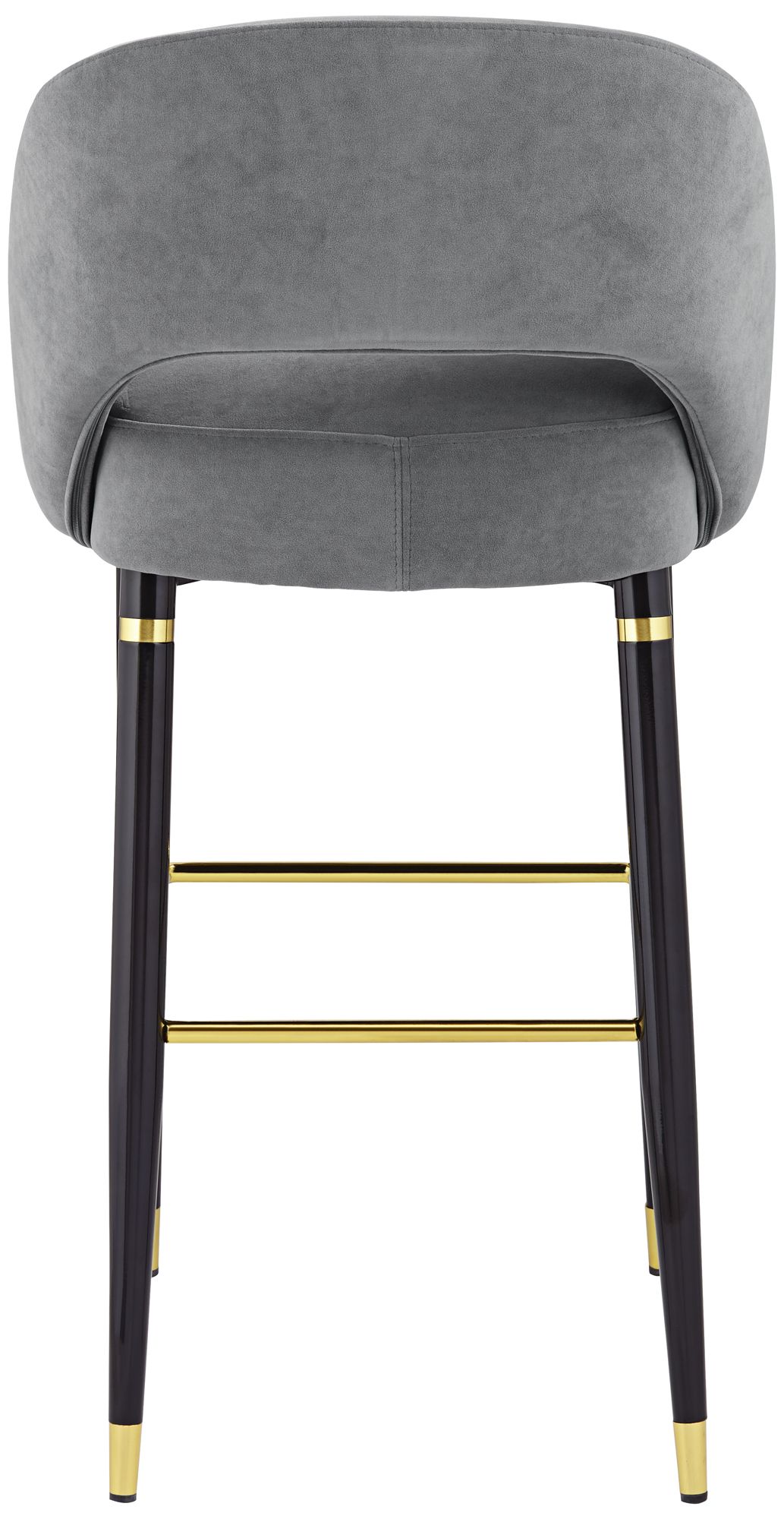 Simone 31 1/2" Dark Gray Velvet Bar Stools Set of 2 in scene